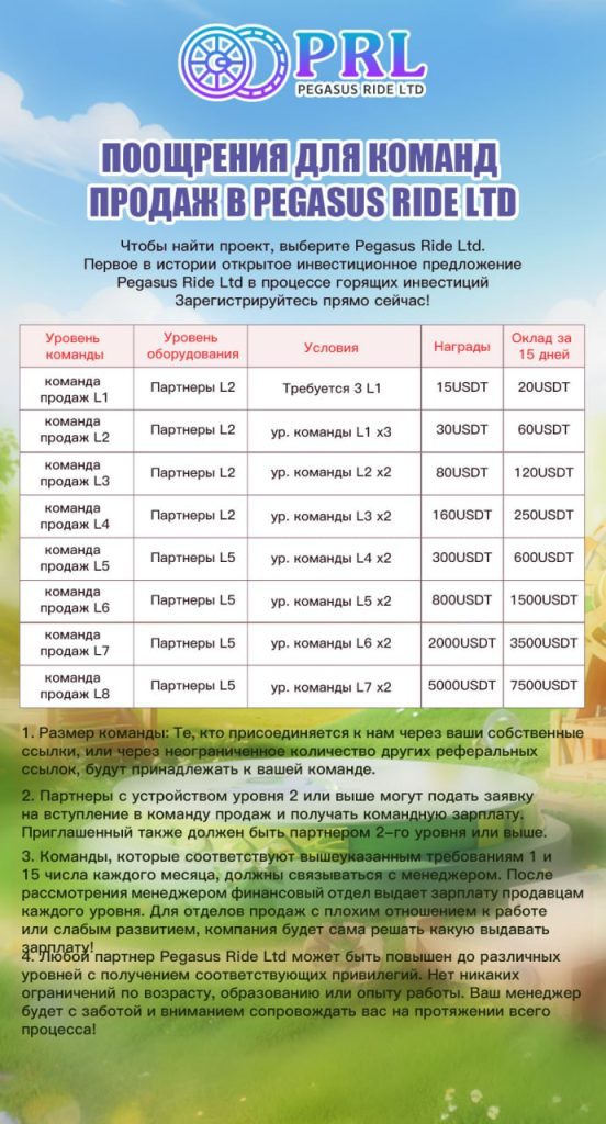 PRL Pegasus Ride LTD