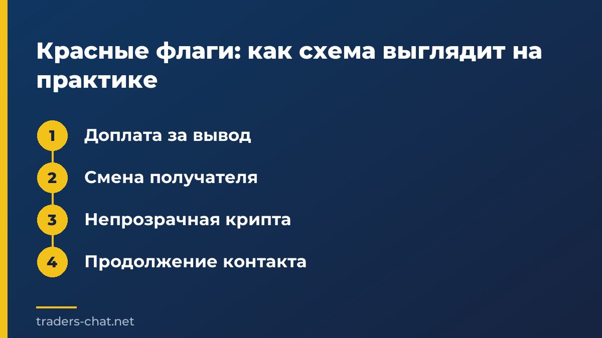 Красные флаги: как схема выглядит на практике